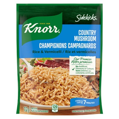 Knorr Sidekicks Country Mushroom Rice Side Dish 4.66 oz / 132 g