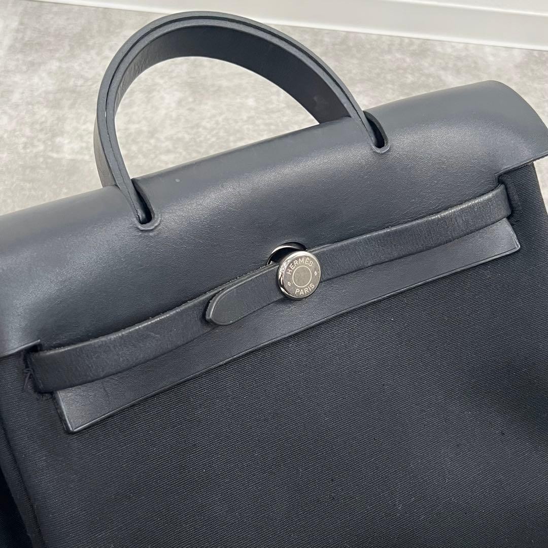 HERMES Herbag Ado PM Backpack Black x Black — image 6
