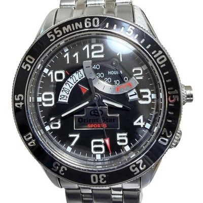 Orient Star Sports EX0T C0 Automatic Watch 41mm Black Dial 19cm Rare Excellent