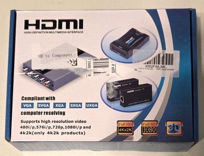 HDMI to Component Converter with Scaler Function, Aluminum 1080P HDMI to YPbP