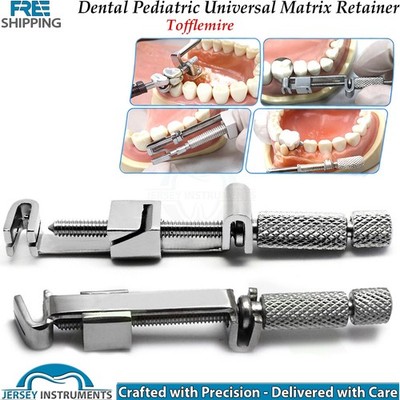 Universal Tofflemire Matrix Band Retainers tightening Matrix Bands Around Teeth