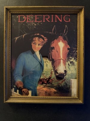 Deering Framed Ad Art Print In Antique Frame Gallery Graphics Inc Antique Decor