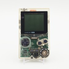Nintendo Game Boy Pocket Handheld Clear Console Tested Nintendo Game Boy Pocket Handheld Clear Console Tested
