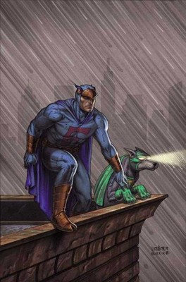 Blue Falcon & Dynomutt #5 Cover G 1:10 Joseph Michael Linsner Full Art Variant