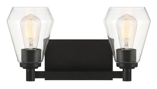 Minka Lavery 5702 Clarity 2 Light 16"W Vanity Light - Coal - Picture 5 of 11
