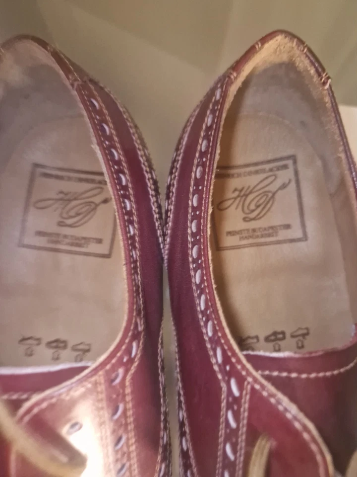 Heinrich Dinkelacker Gr. 44,5 Ungetragen m. Karton - Bild 3 von 4