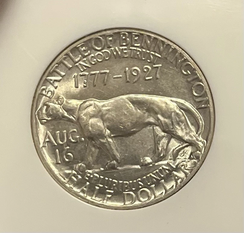 1927 NGC MS62 Vermont Commemorative Half Dollar - Image 4 of 4