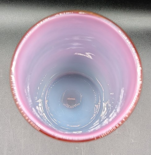 Taylor Backes Modernariato Cilindro Studio Arte Vaso Vetro Bianco Blu Rosso e Verde - Foto 6 di 13