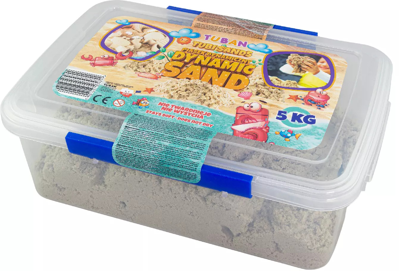 5901087039899 Piasek dynamiczny, naturalny, 5 kg Tuban