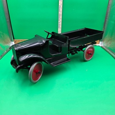 Vintage Buddy L Pressed Steel Chain & Crank Dump Bed Open Cab Truck BEAUTIFUL
