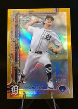 2025 Topps Chrome Holiday Baseball Jackson Jobe RC HC160 /50