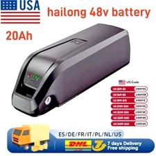 36V 48V 10AH 15Ah 20Ah Hailong Li-ion EBike Battery Long Range Bicycle 1000W USA