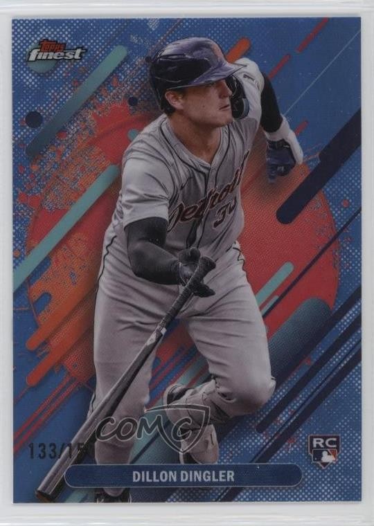2025 Topps Finest Rare Sky Blue Refractor /150 Dillon Dingler #294 8d2