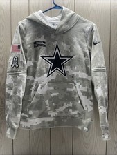 Nike Dallas Cowboys Hoodie Youth Medium Salute To Service Pullover NFL