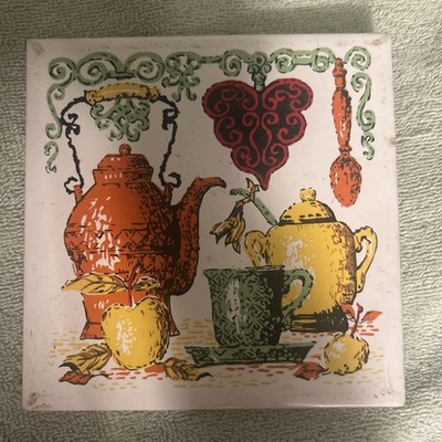 Rossini Ceramic Tile, Art Tile, Vintage 6 x6 