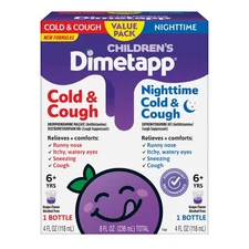 Children's Dimetapp Cold and Cough Liquid Value Pack Fast Acting Relief 80ct