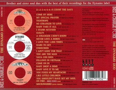 INEZ & CHARLIE FOXX - THE DYNAMO DUO NEW CD