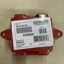 Siemens 500-636129 Fire WBBS-R Weather Resistant Back Box Red Surface Mount