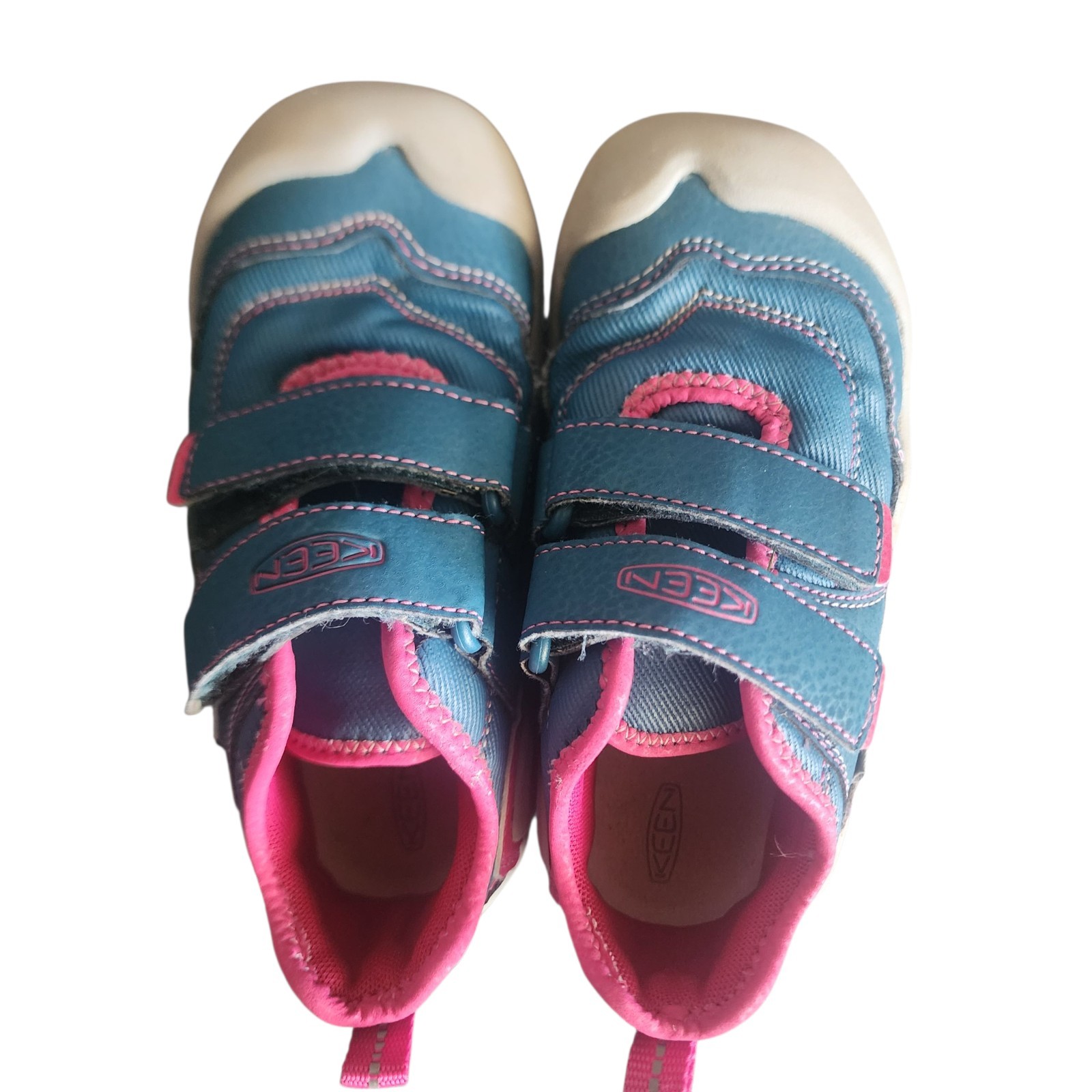 Scarpe Keen Knotch Hollow bambino ragazza taglia 11 blu rosa doppio cinturino scarpa outdoor