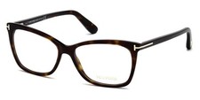 New Tom Ford Women Cat-Eye Eyeglasses FT5514 052 Dark Havana 54mm