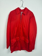 Vintage King O Sports Red Jacket Mens 42 USA Made Quilted Lined Workwear Coat
