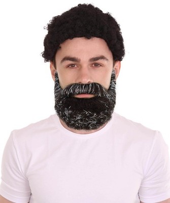 Herren Portrait-inspiriertes Bart & Schnurrbart Set | Realistischer Gesichtshaarschmuck