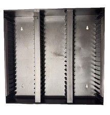 Alpha 60 Slot Cassette Tape Storage Case Wall Mount Free Standing 15-1/2  Tall