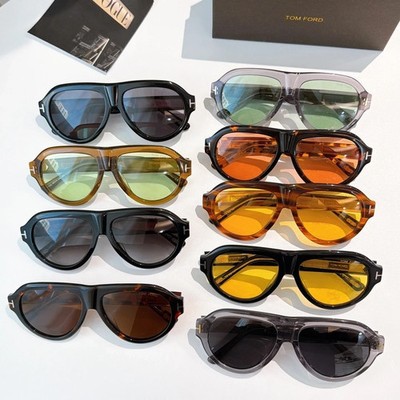 Tom Ford Icon Collection TF1225 Sunglasses Black Frame Yellow Lens