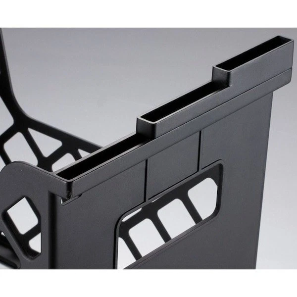 Portaarchivos Officemate 26162, Negro, Plástico, 13 1/4 in W, 12 in L, 10 3/4 in Foto 2 de 4