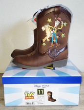 NIB Toy Story Woody Bullseye Pixar Kids Boys Zip Up Pull On Cowboy Boots Size 11