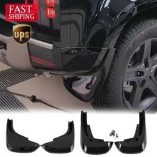 FRONT & REAR MUD FLAPS MUDGUARDS FOR LAND ROVER DEFENDER L663 90 110 2020-2024