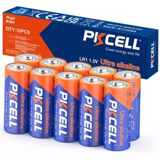 Size N Batteries LR1 E90 MN9100 1.5V Cell Alkaline for Clocks 10Pcs