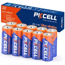 Size N Batteries LR1 E90 MN9100 1.5V Cell Alkaline for Clocks 10Pcs