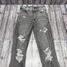 American Eagle Next Level Stretch Hi Rise Jegging Jeans Womens Size 2 Gray 24x28