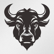 Bull Head Car Laptop Motorbike Vinyl Decal Sticker
