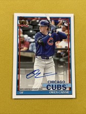 Owen Caissie Auto 2026 Topps Chicago Cubs Rookie Rc 1991 Baseball Anniversary
