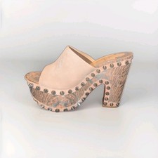 Christian Louboutin Massivatac 160 Wavy Spike Platform Mules Beige 42 12 $895