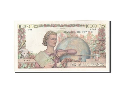 Billet, France, 10,000 Francs, 10 000 F 1945-1956 ''Génie Français'', 1946 - Photo 1/2