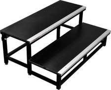 Bullstage Anstelltreppe 2-stufig f&uuml;r B&uuml;hnenh&ouml;hen bis 60 cm