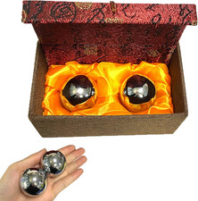 2Pcs Baoding Balls Chinese Health Exercise Stress Balls with Box Meditation Mass