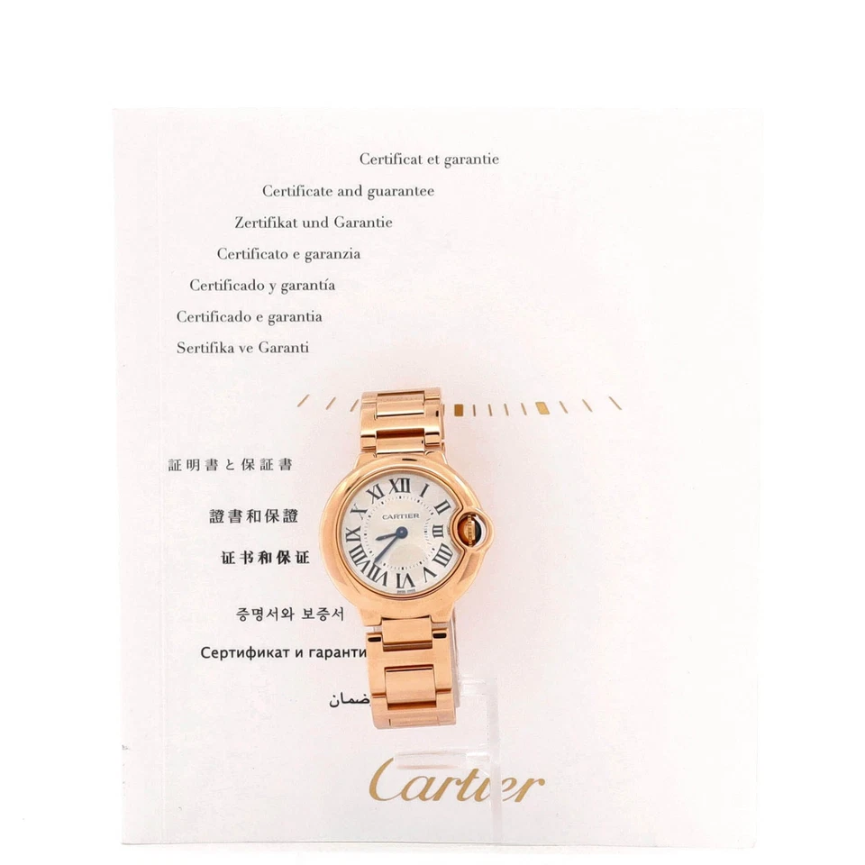 Cartier Ballon Bleu de Cartier Quartz Watch Rose Gold 28 - Image 2 of 4