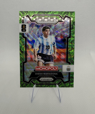 Panini Monopoly Prizm FIFA Soccer Diego Maradona Argentina 2022 #3 Prizm