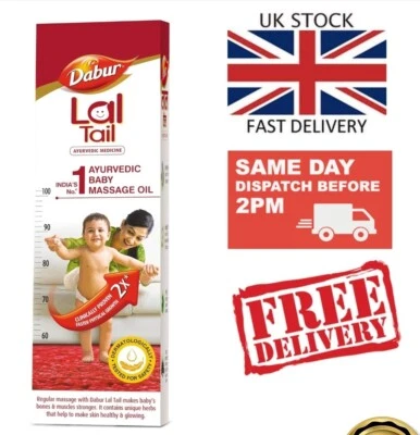 200ml Dabur Lal Tail Baby Oil Ayurvedic Baby Massage Oil Faster Growth Strong