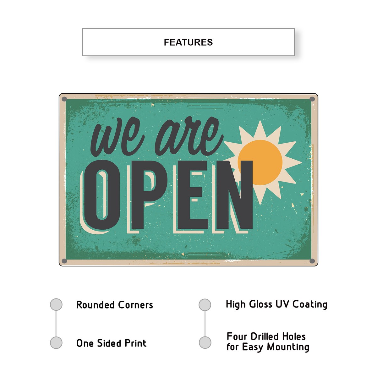 PLIGREAT Vintage Rosso Blu Stile Segni Aperti Doppio Lato Aperto Chiuso Insegna Bussiness Ore Di Benvenuto Segno Targa Per Negozio Al Dettaglio Bar Panetteria Negozio Appeso Porta Segno Con Catena