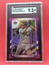 2021 Topps Chrome NPB Purple Refractor Nozomu Takatera RC /299 #4 SGC 9.5 6~P