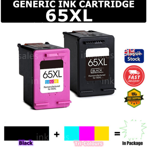 Generic HP65XL 65XL Ink For HP AMP 120 Deskjet 2620 3720 Envy 5010 5020 5030 - Picture 1 of 10