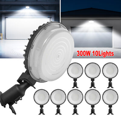 10PACK 300W LED Barn Yard Street Outdoor Security Light Dusk to Dawn Flood Light