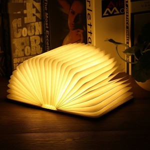 Warm Desk Lamp Bedroom Foldable Book Night Light Kids Room Table Bed Battery New