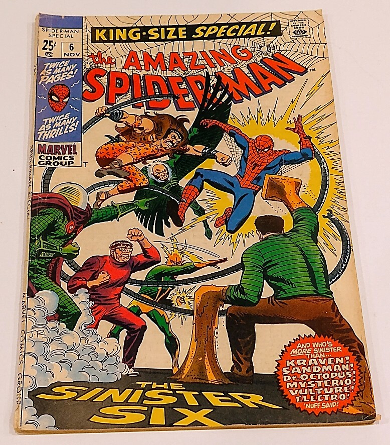 King-Size Special: The Amazing Spider-Man #6 (Nov 1969, Marvel) | eBay