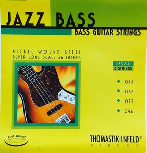 infeld wound thomastik strings nickel jazz bass core flat round